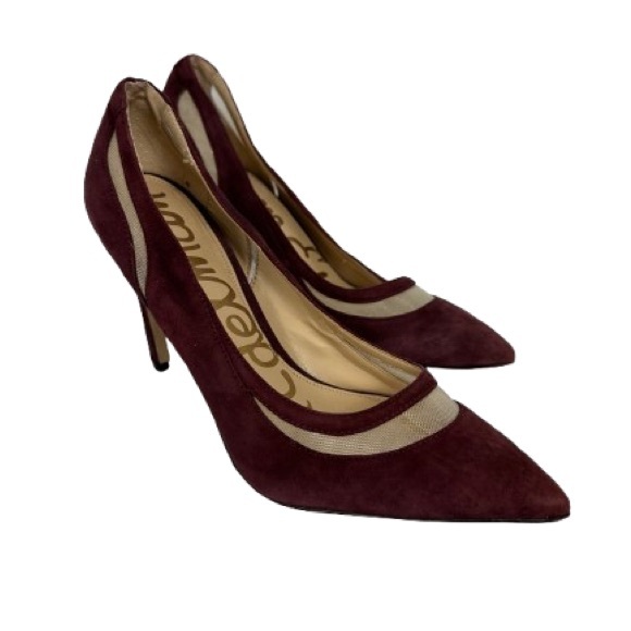 Sam Edelman Shoes - Sam Edelman Burgundy Heels Size 7